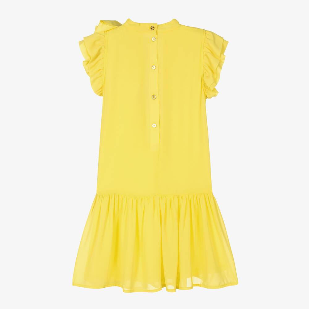 Angel's Face-Teen Girls Yellow Chiffon Dress  | Childrensalon Outlet