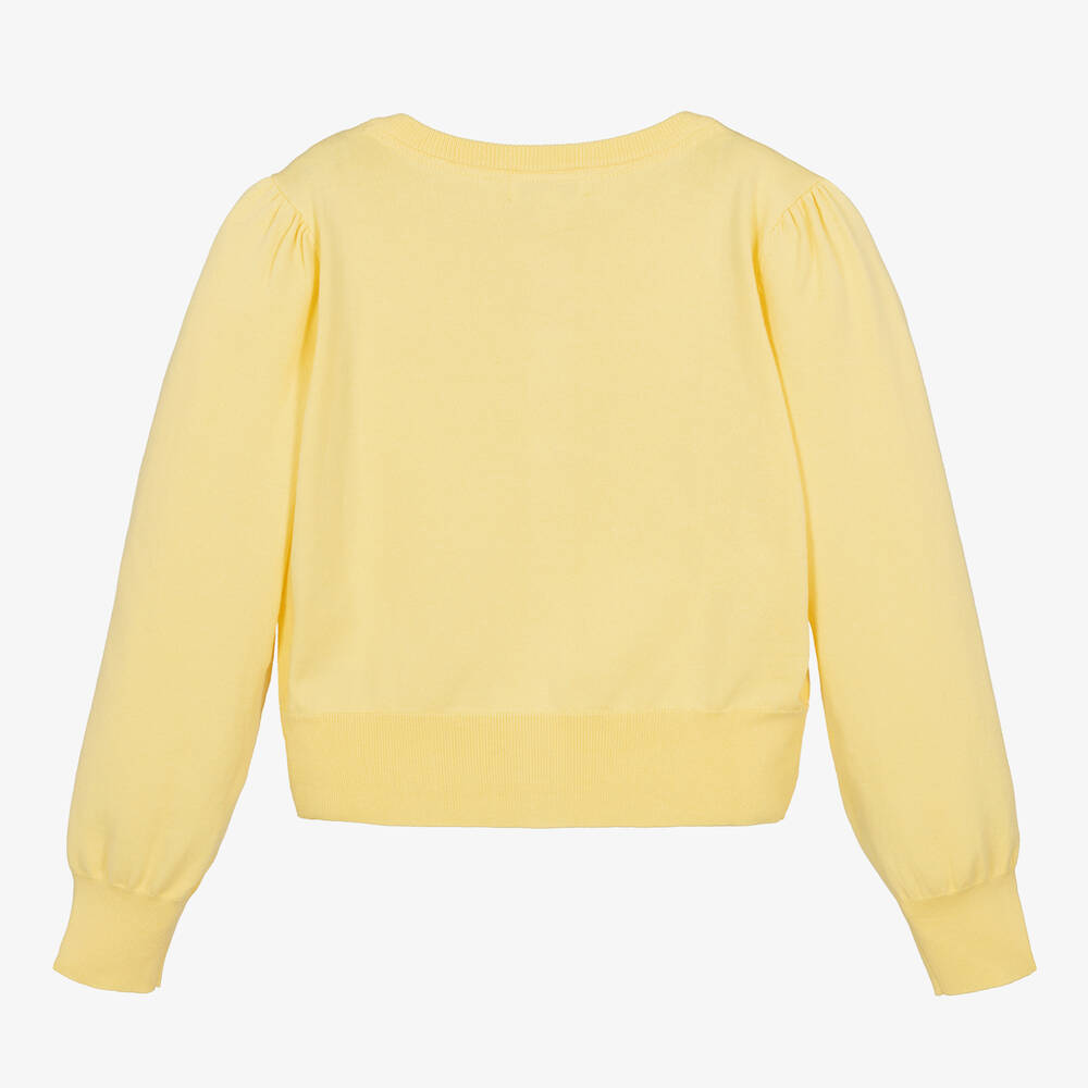 Angel s Face Teen Girls Yellow Cotton Cardigan Childrensalon Outlet
