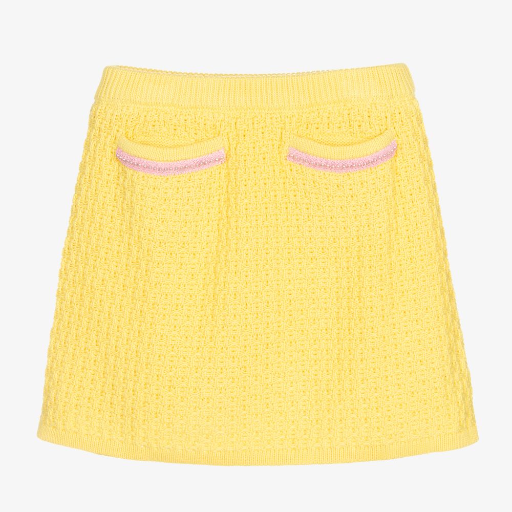 Angel's Face - Teen Girls Yellow Knit Skirt | Childrensalon