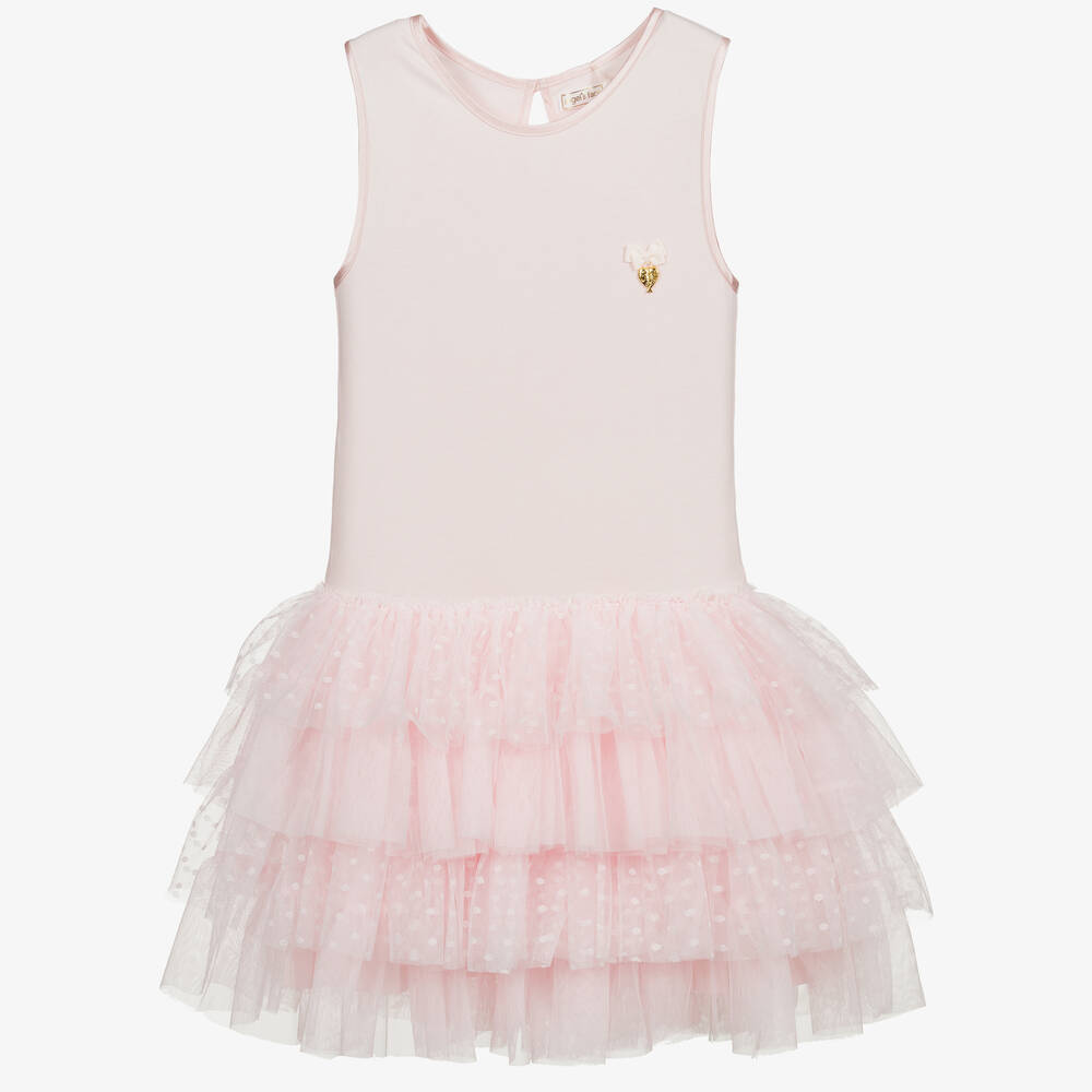 Angel's Face - Pinkes Teen Logo-Kleid  | Childrensalon