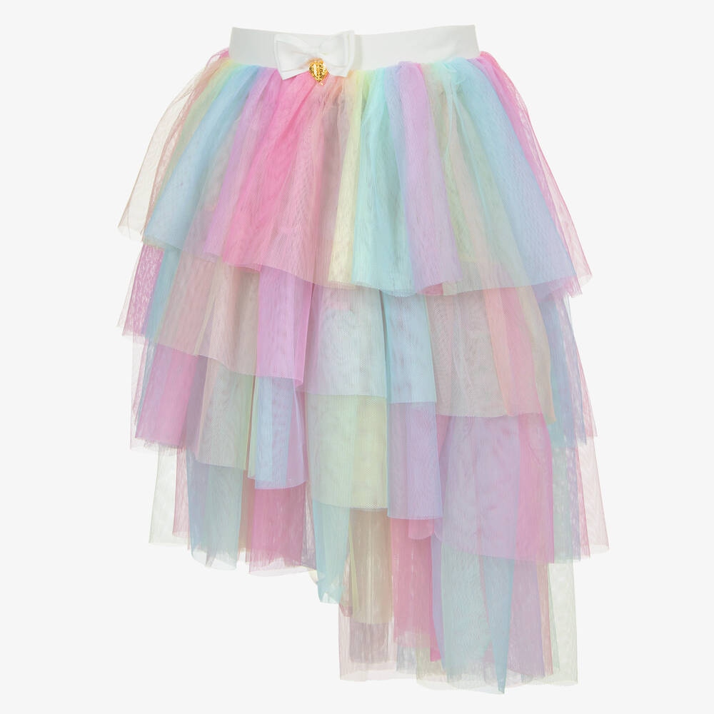 Rainbow layered skirt shop