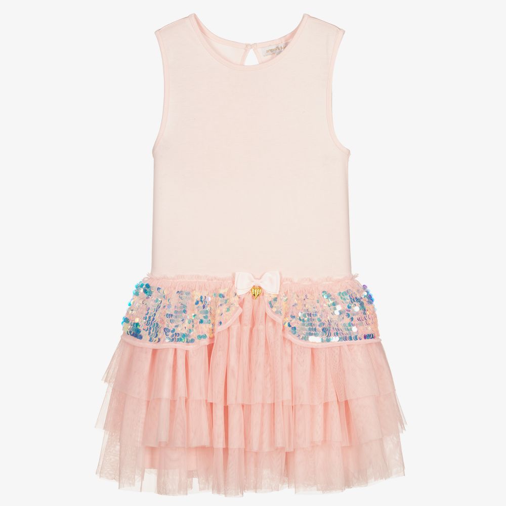 Angel's Face - Teen Pink Sequin Dress | Childrensalon