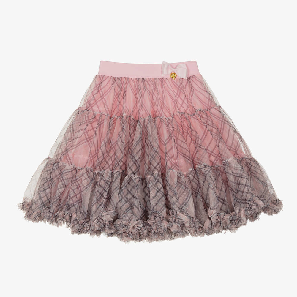 Angel's Face - Teen Pink Tartan Tutu Skirt | Childrensalon