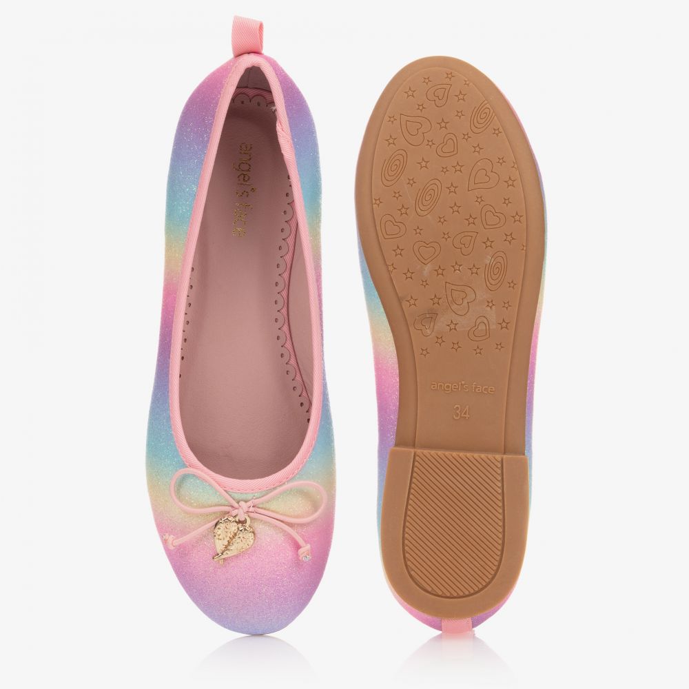 Angel's Face-Teen Rainbow Ballerina Shoes | Childrensalon Outlet