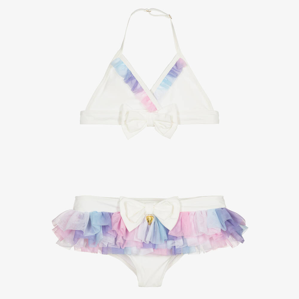 Angel's Face - Teen White Bikini (UPF 50+) | Childrensalon