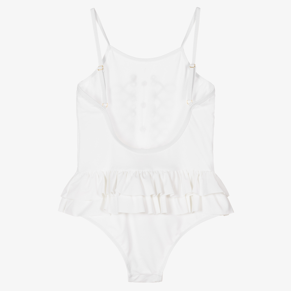 Angel's Face-Белый купальник с рюшами для подростков | Childrensalon Outlet