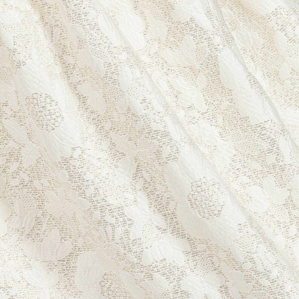 Angel's Face-White & Gold Jacquard Skirt | Childrensalon Outlet