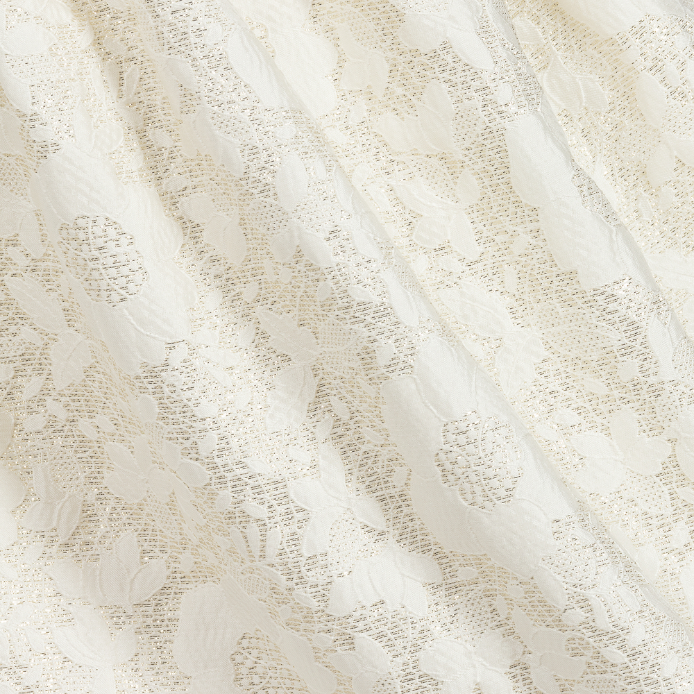 Angel's Face-تنورة جاكارد لون أبيض وذهبي | Childrensalon Outlet