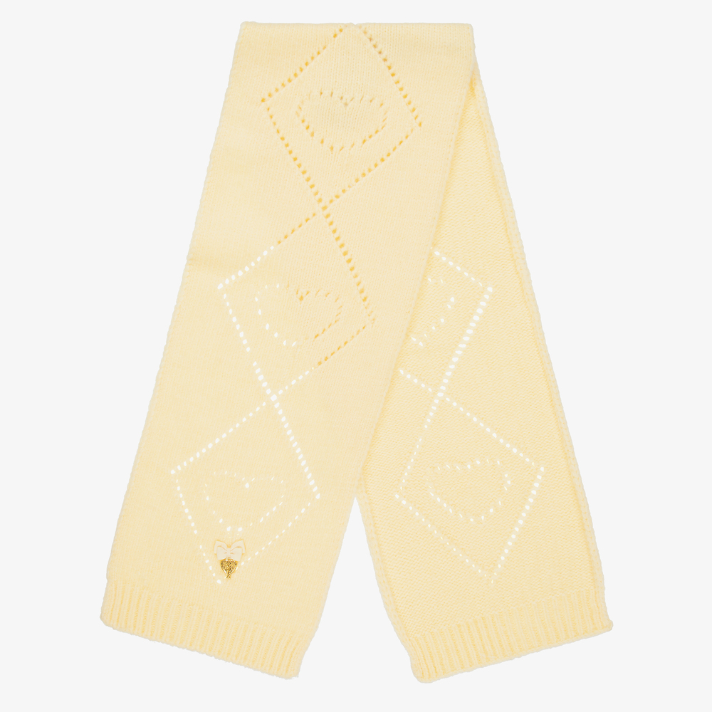 Angel's Face - Yellow Knit Scarf (130cm) | Childrensalon Outlet