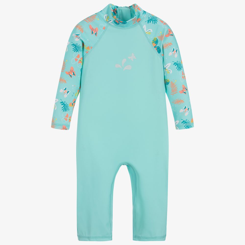 Archimede-Голубой летний прогулочный костюм для девочек (SPF50+) | Childrensalon Outlet