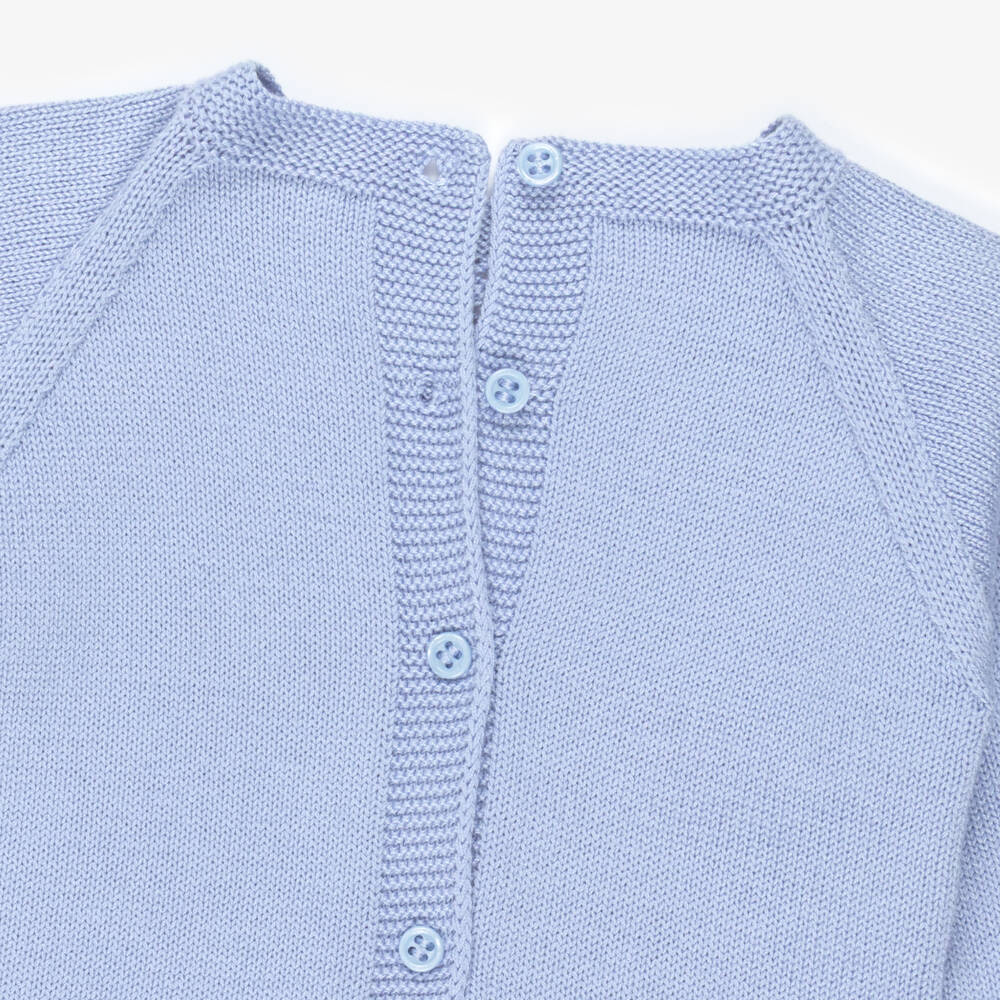 Artesanía Granlei-Baby Boys Blue Diamond Knit Shorts Set | Childrensalon Outlet