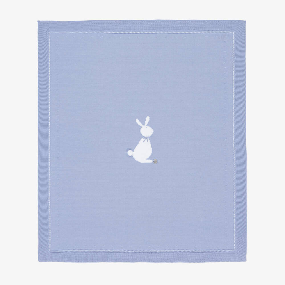 Artesanía Granlei-Baby Boys' Cozy Blue Bunny Knit | Childrensalon Outlet