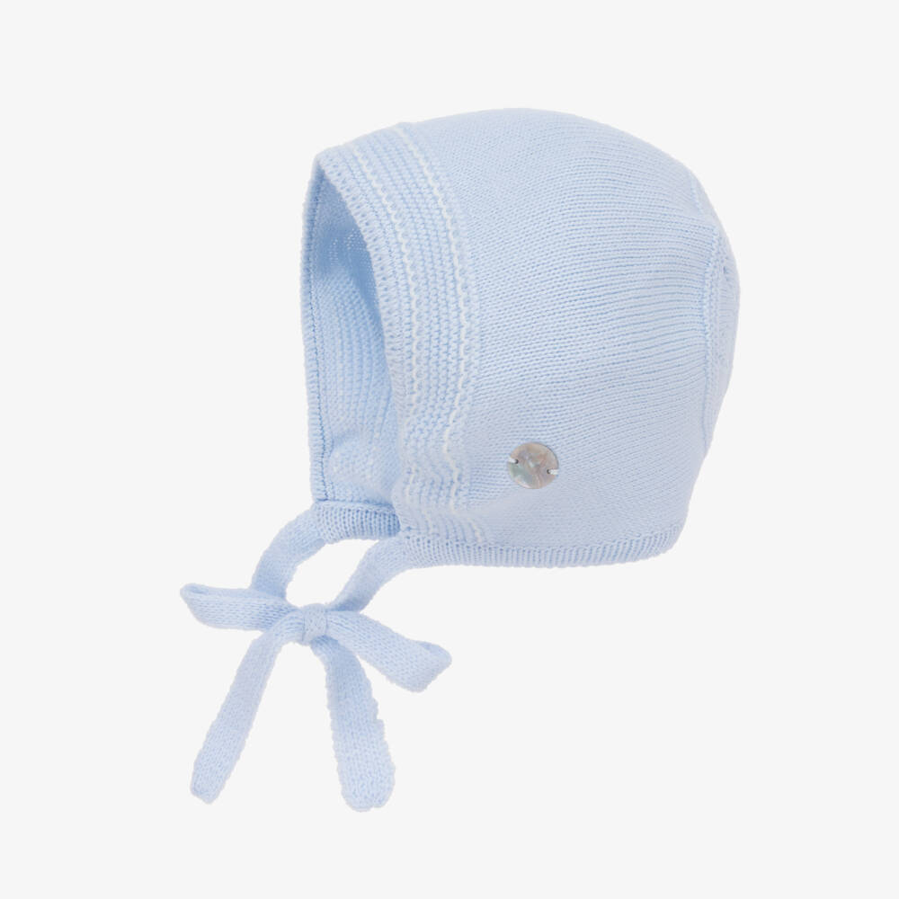 Artesanía Granlei-Baby Boys Delicate Blue Knit Hat | Childrensalon Outlet