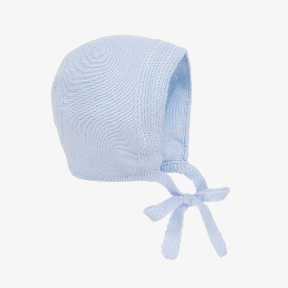 Artesanía Granlei-Baby Boys Delicate Blue Knit Hat | Childrensalon Outlet