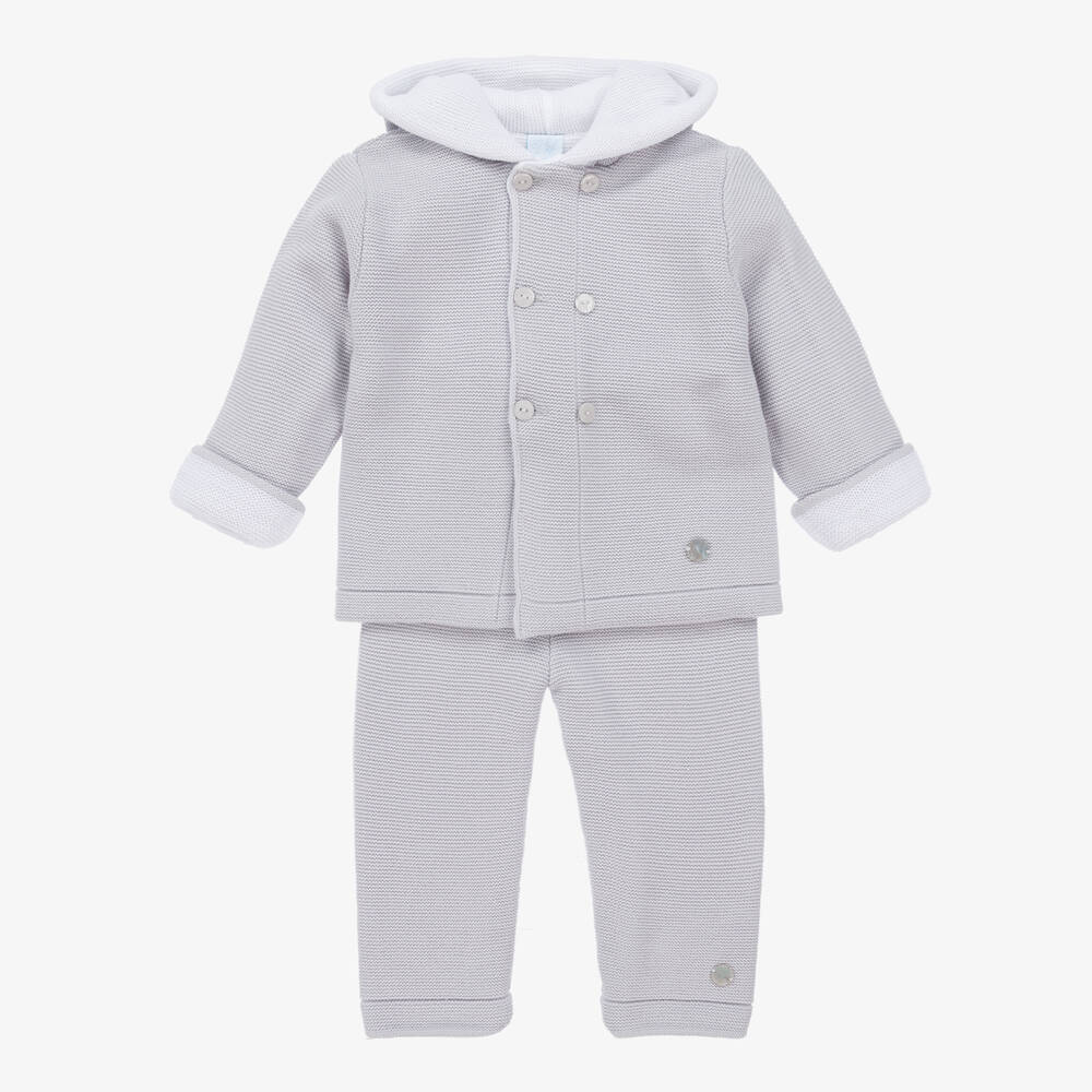 Artesanía Granlei - Ensemble pantalon gris Bébé garçon | Childrensalon