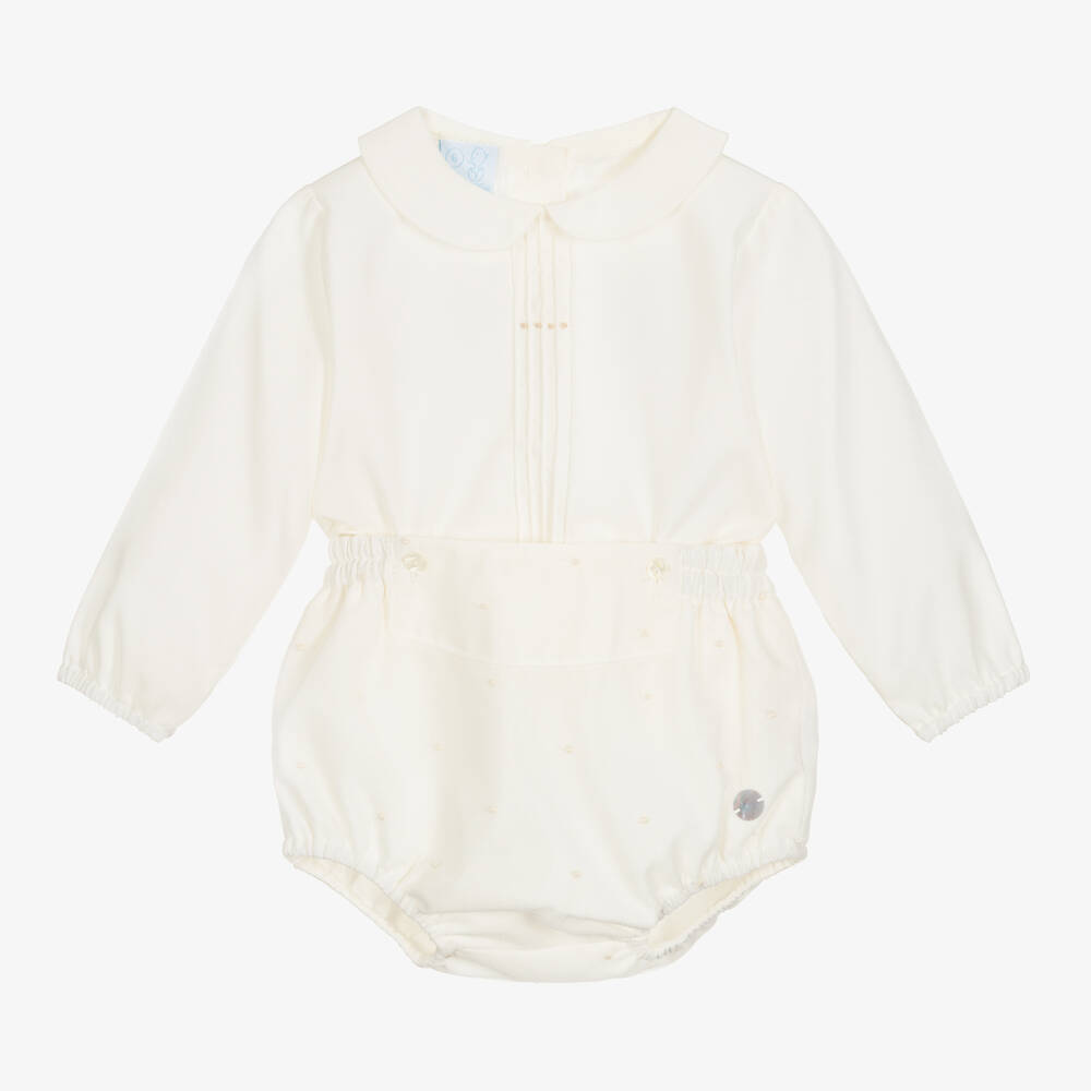 Artesanía Granlei - Baby Boys Ivory Buster Suit | Childrensalon