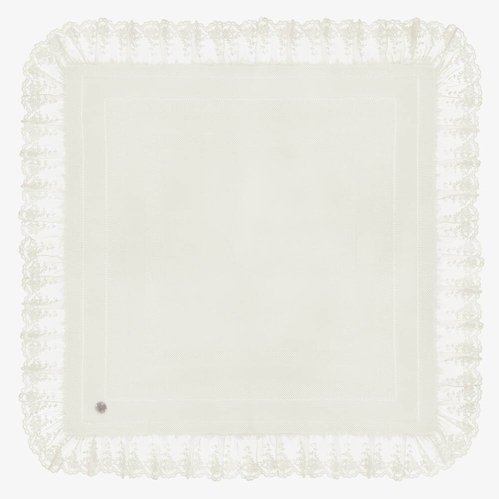 Artesanía Granlei - Кремовое трикотажное одеяло (115см) | Childrensalon