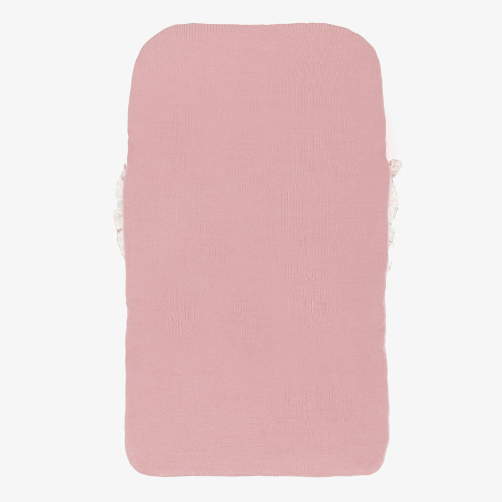 Artesanía Granlei-Baby Girls Pink Knit & Floral Nest (74cm) | Childrensalon Outlet