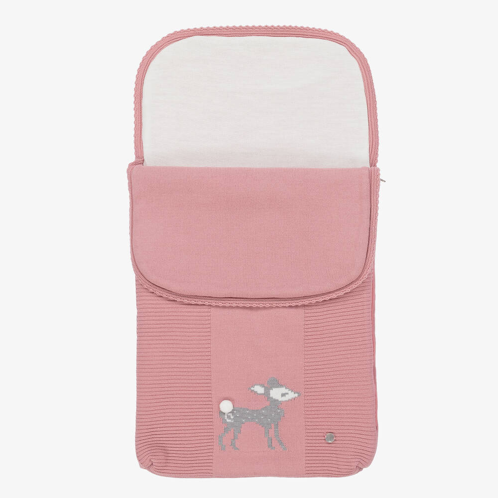 Artesanía Granlei-Baby Girls Pink Knitted Nest (72cm) | Childrensalon Outlet