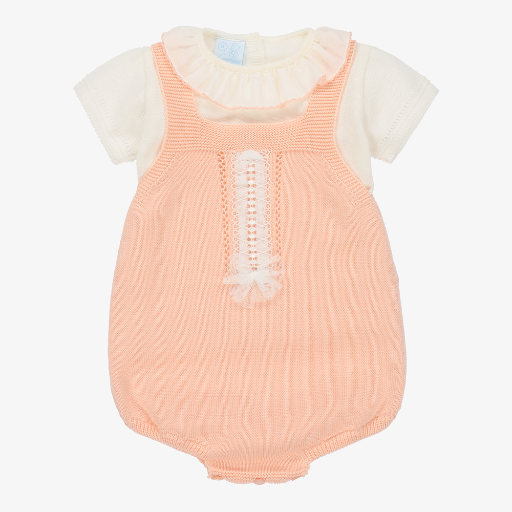 Artesanía Granlei - Baby Girls Pink Shorts Set | Childrensalon