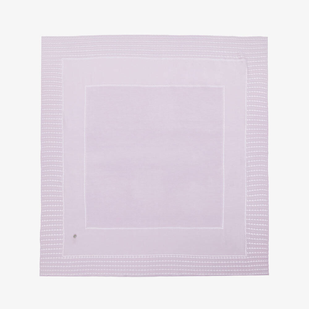 Artesanía Granlei - Couverture maille violette (109 cm) | Childrensalon