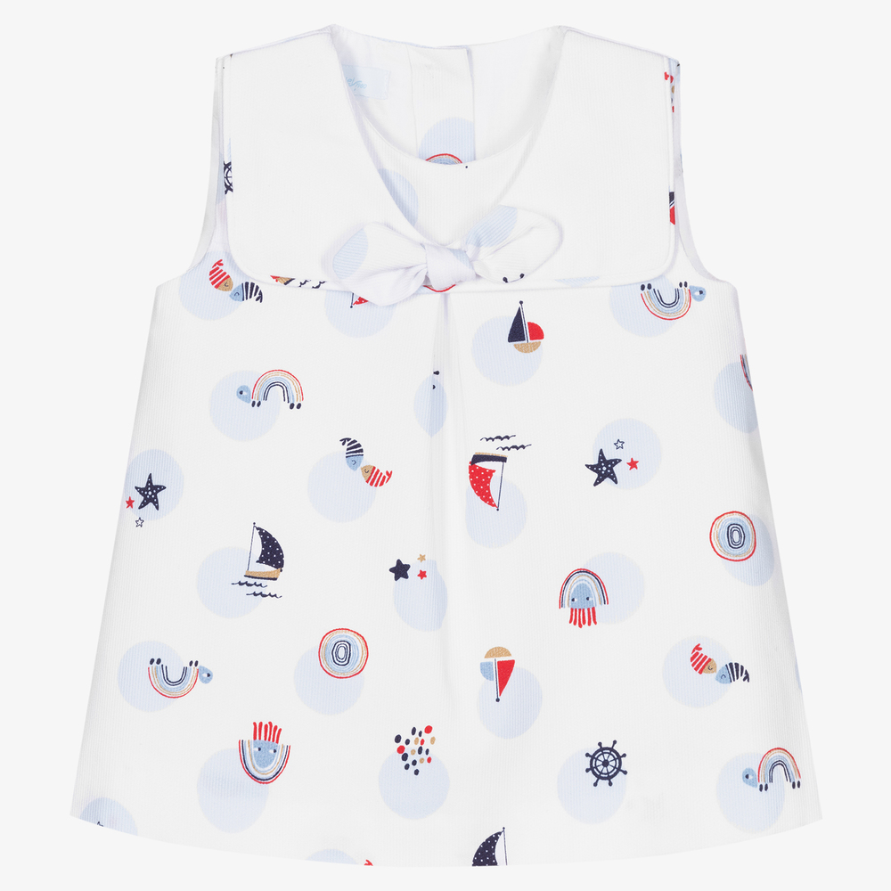 Artesanía Granlei - Baby Girls White Dress Set | Childrensalon