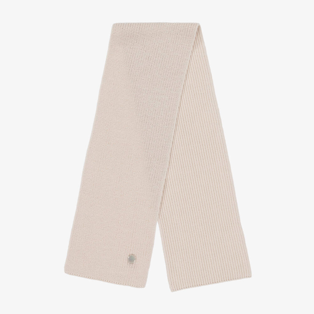 Artesanía Granlei-Beige Knitted Hat & Scarf Set | Childrensalon Outlet