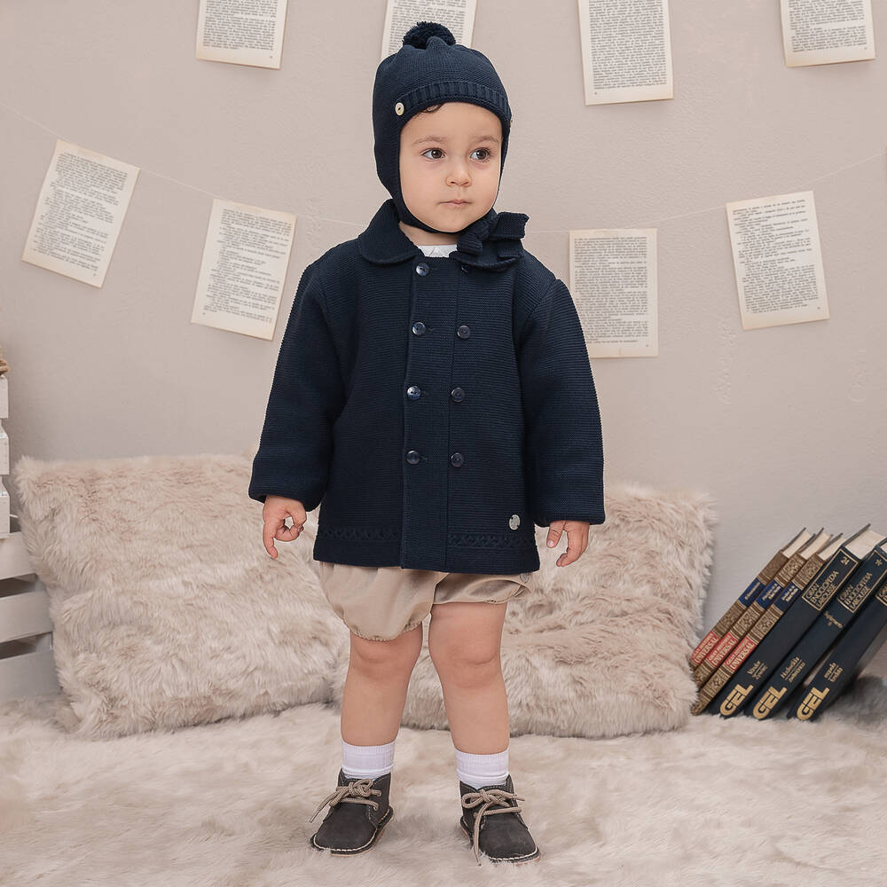 Baby coat and hat set shop
