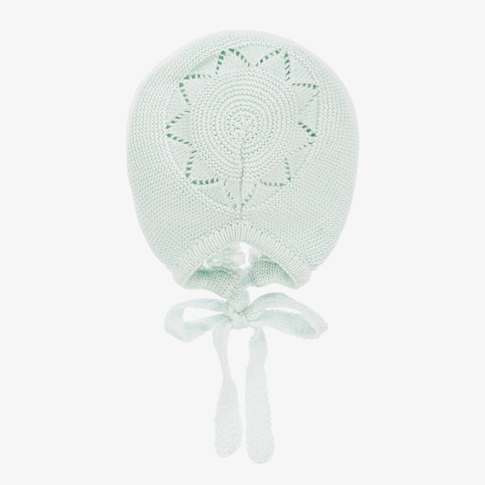 Artesanía Granlei-Boy's Soft Mint Knit Bonnet | Childrensalon Outlet