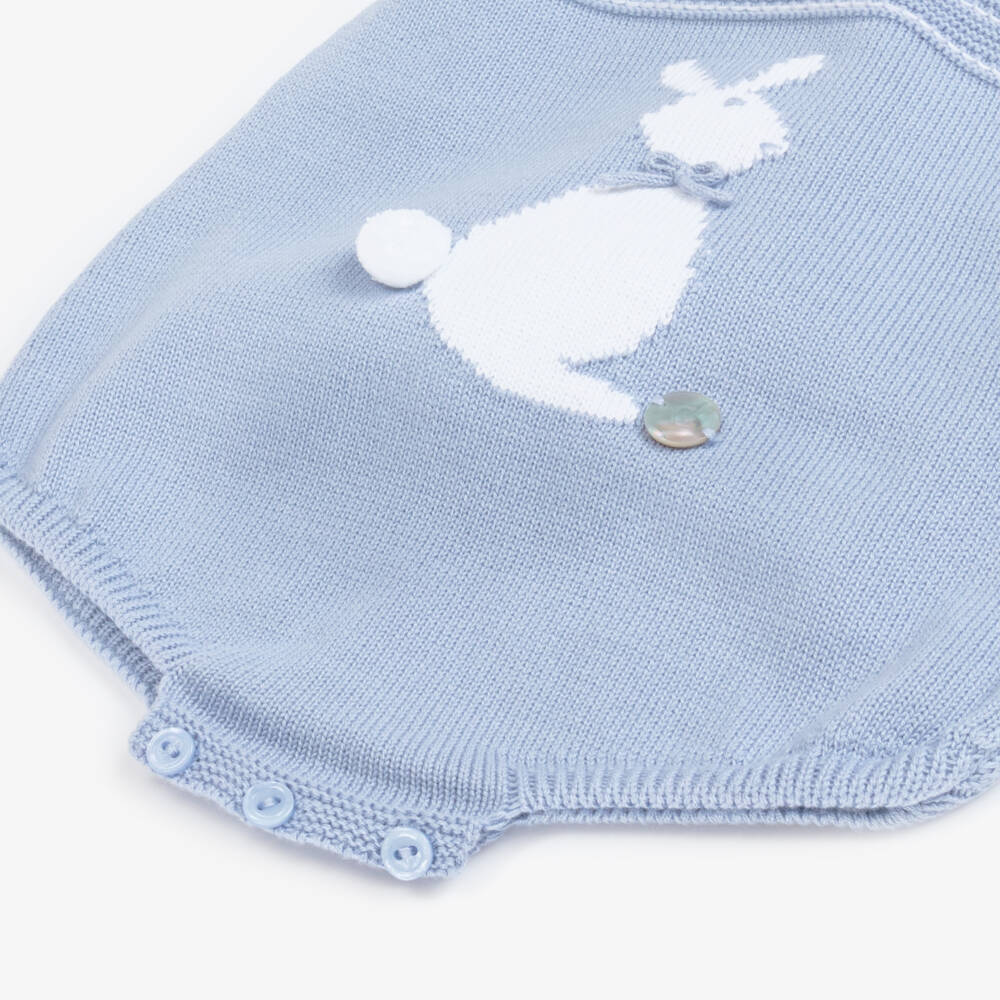 Artesanía Granlei-Boys Azure Bunny Knit Outfit | Childrensalon Outlet