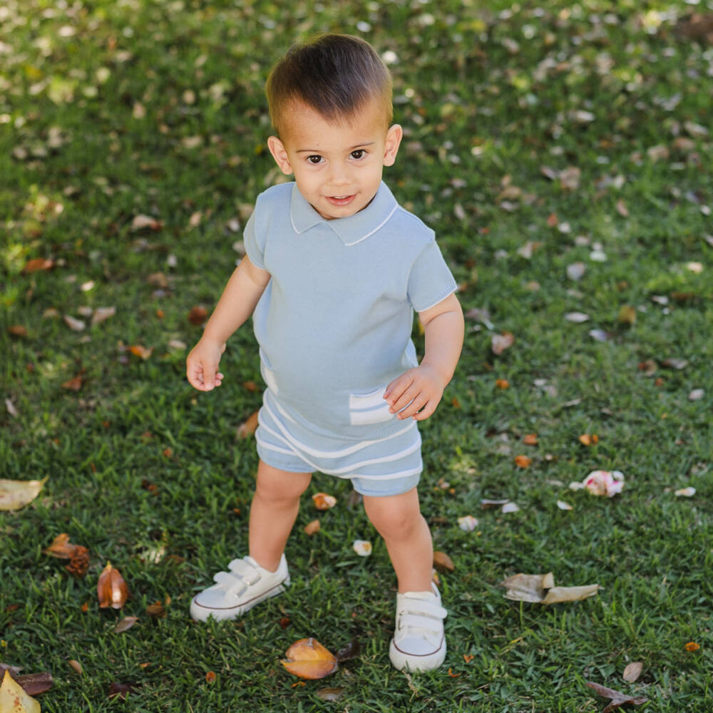 Artesanía Granlei-طقم صيفي أزرق سماوي للأولاد | Childrensalon Outlet