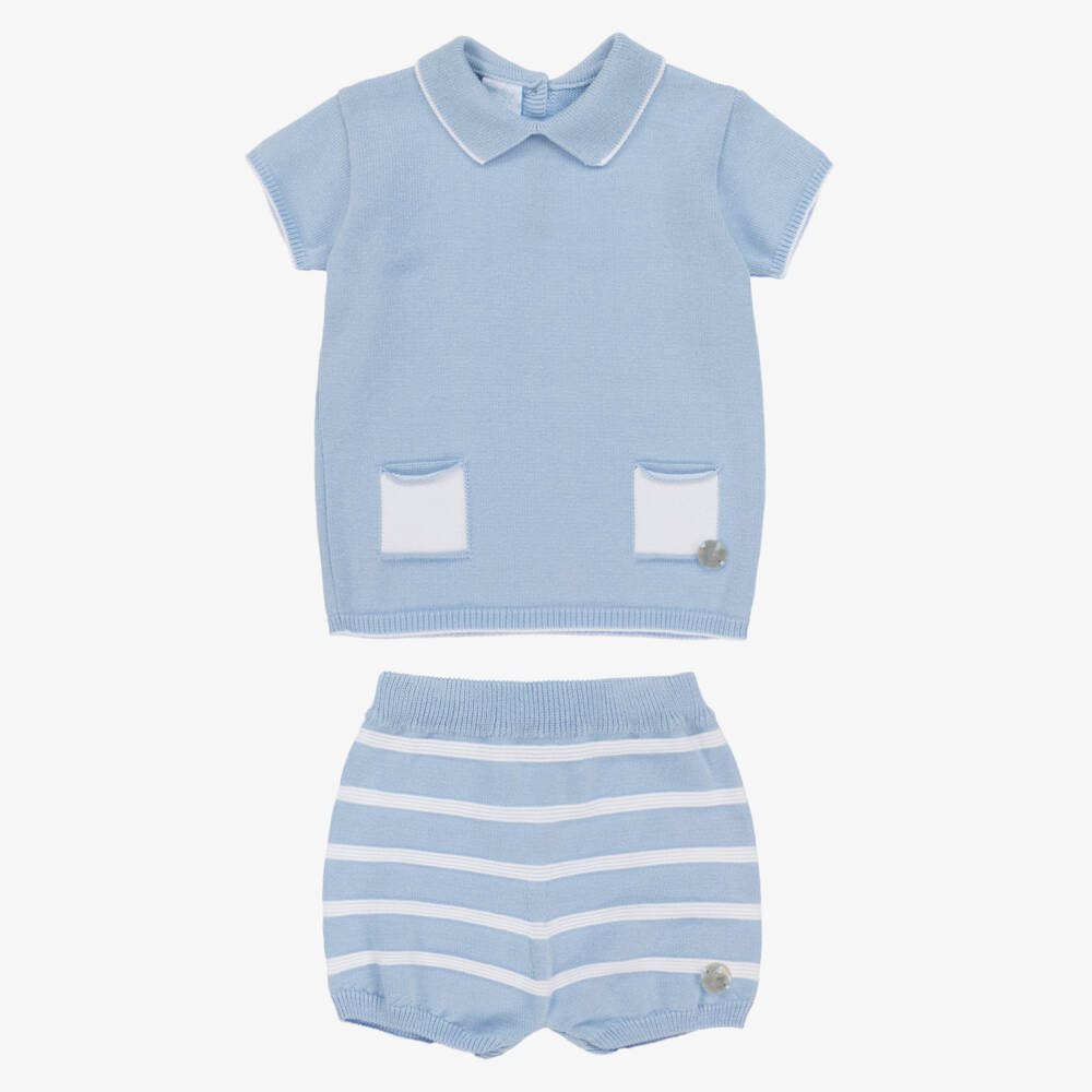 Artesanía Granlei-طقم صيفي أزرق سماوي للأولاد | Childrensalon Outlet