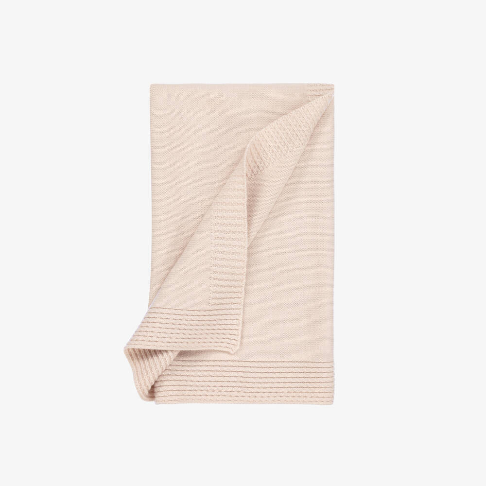 Artesanía Granlei-Boys Beige Bunny Knit Blanket | Childrensalon Outlet