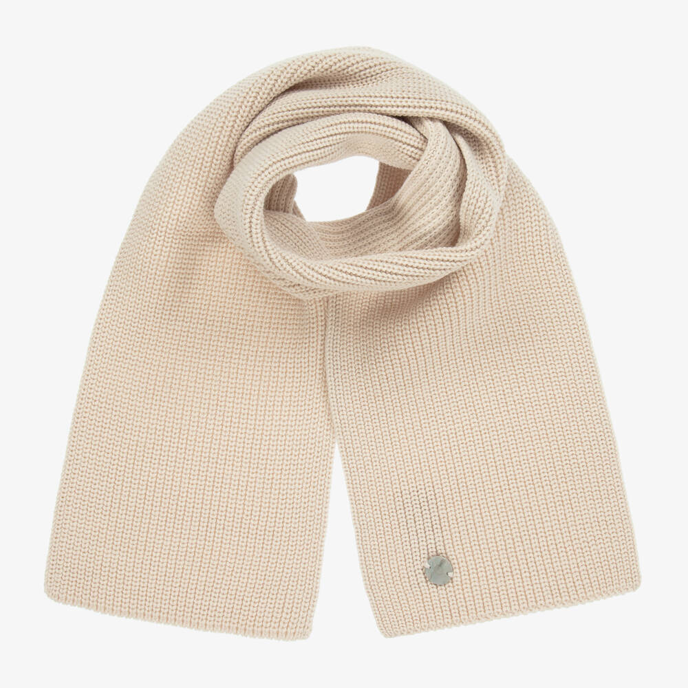 Artesanía Granlei-Boys Beige Pom Pom Knit Duo | Childrensalon Outlet