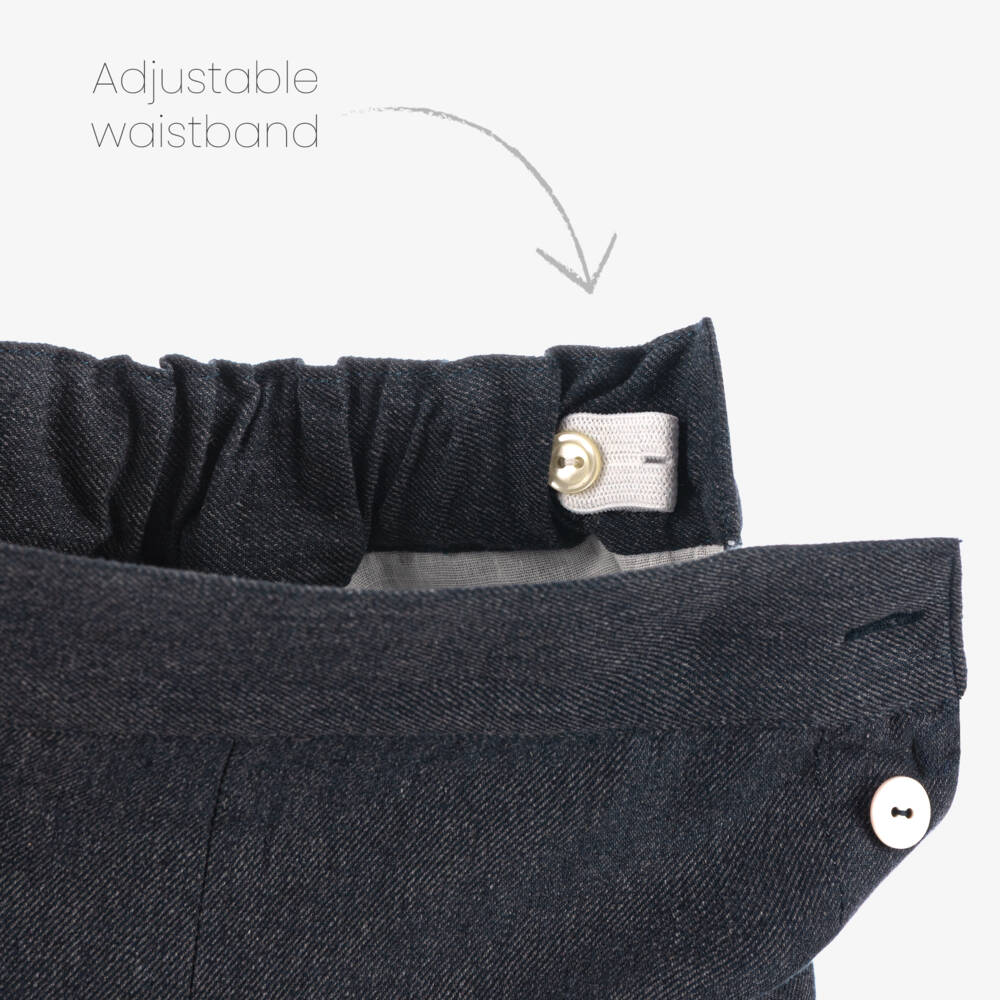 ارتيزانيا  غرانلي-طقم شورت قطن لون أزرق للمواليد | Childrensalon Outlet