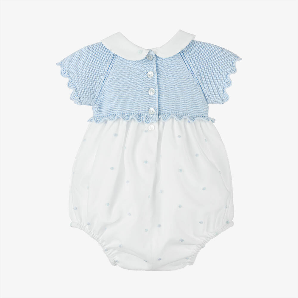 Artesanía Granlei-Boys Blue Dotted Tulle Shortie | Childrensalon Outlet