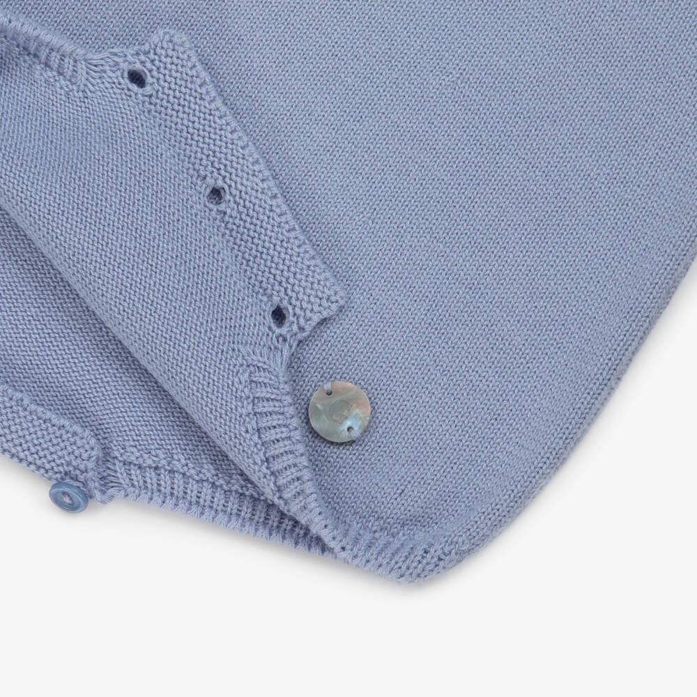 Artesanía Granlei-Boys Blue Knit Peter Pan Shortie | Childrensalon Outlet