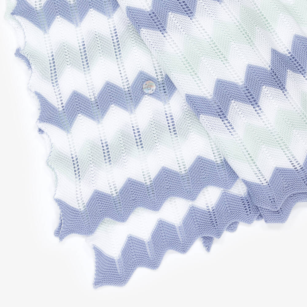Artesanía Granlei-Boys Blue Mint Zigzag Wrap | Childrensalon Outlet