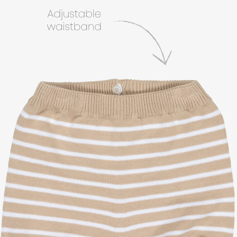 Artesanía Granlei-Boys Classic Beige Knit Ensemble | Childrensalon Outlet