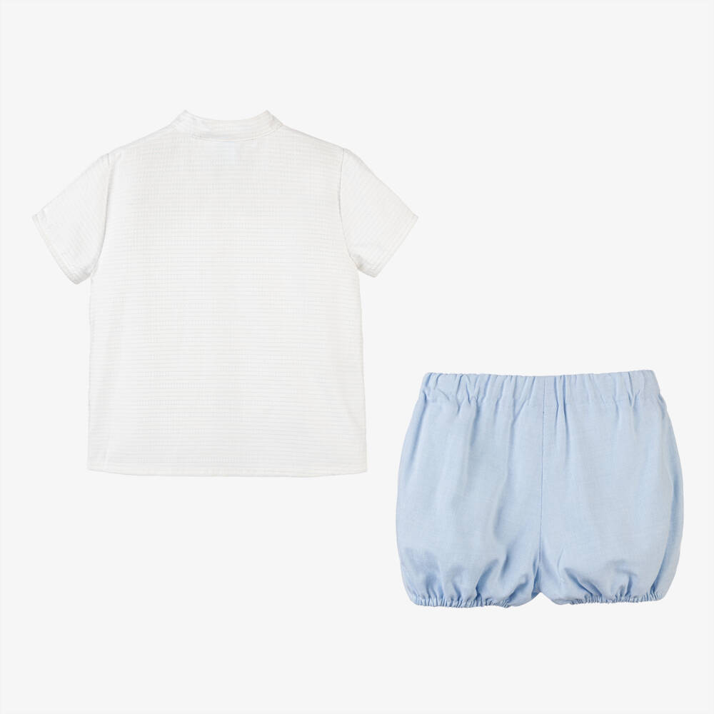 Artesanía Granlei-Boys Classic Blue & Ivory Ensemble | Childrensalon Outlet