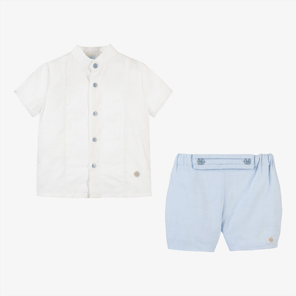 Artesanía Granlei-Boys Classic Blue & Ivory Ensemble | Childrensalon Outlet