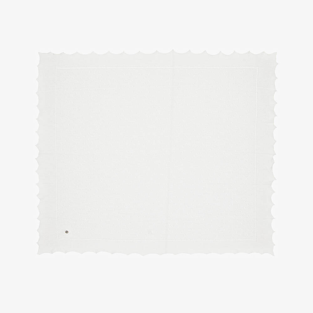 Artesanía Granlei-Boys Classic Knit Wrap White | Childrensalon Outlet