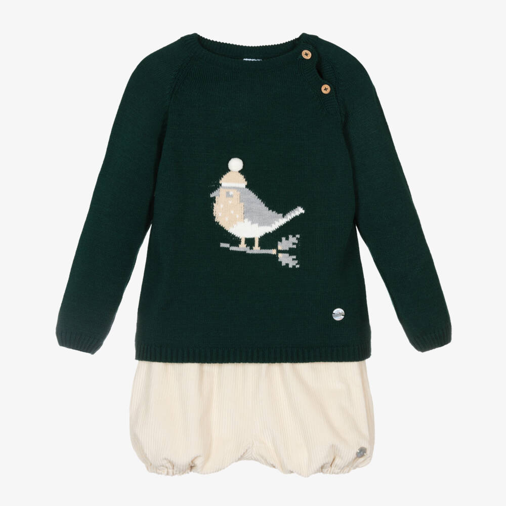Artesanía Granlei-Boys Corduroy Robin Shorts Ensemble | Childrensalon Outlet