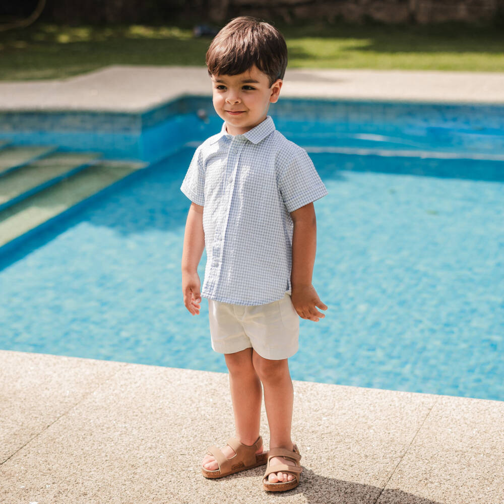 Artesanía Granlei-Комплект из хлопковых шорт в клетку для мальчиков | Childrensalon Outlet