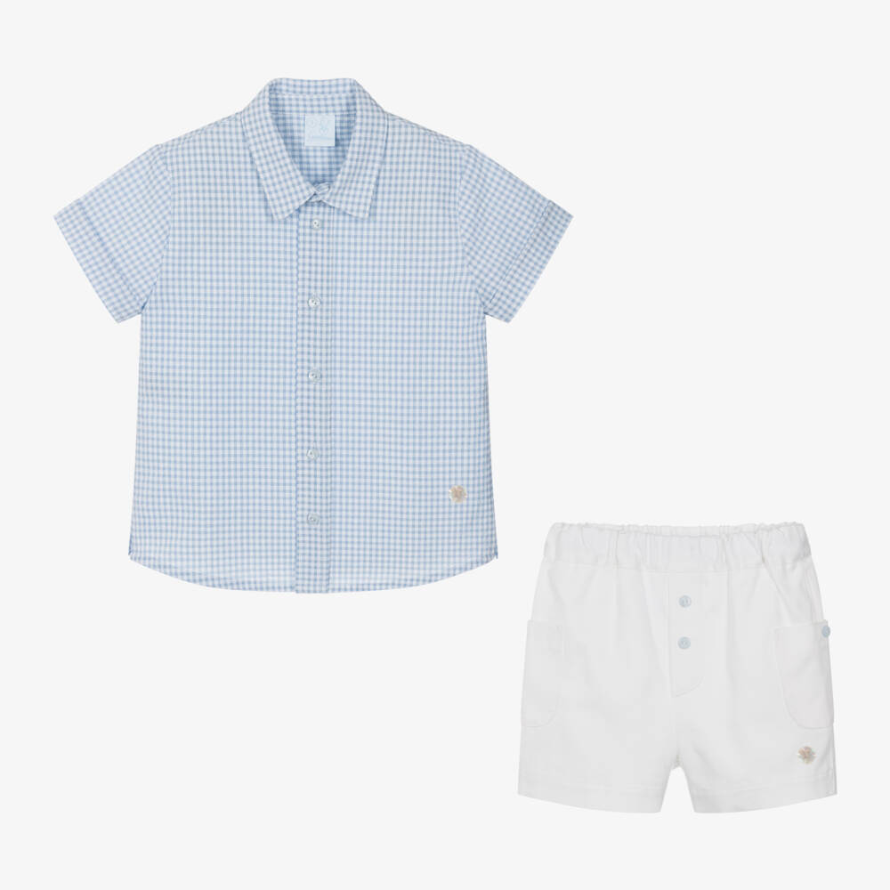 Artesanía Granlei-Комплект из хлопковых шорт в клетку для мальчиков | Childrensalon Outlet