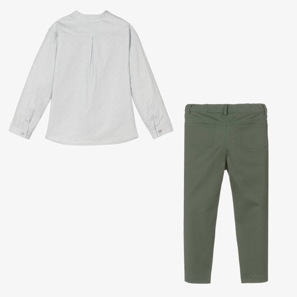 Artesanía Granlei-Boys Cotton Shirt and Trousers | Childrensalon Outlet