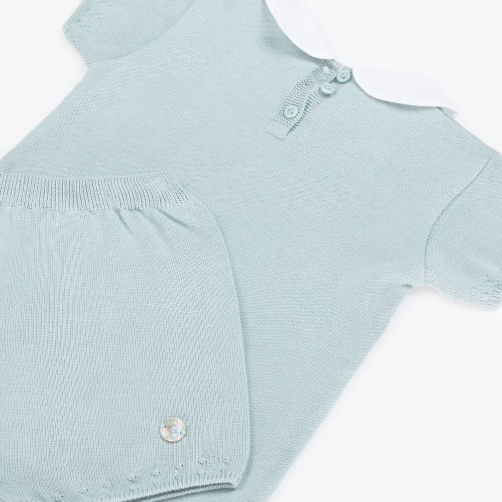 Artesanía Granlei-Boys Cozy Green Rabbit Ensemble | Childrensalon Outlet