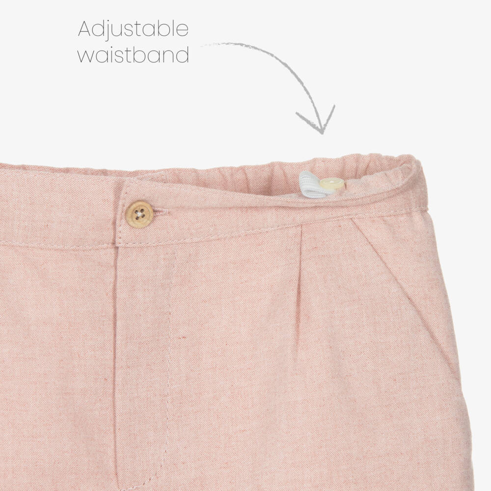 Artesanía Granlei-Летний комплект кремовый и розовый для мальчиков | Childrensalon Outlet