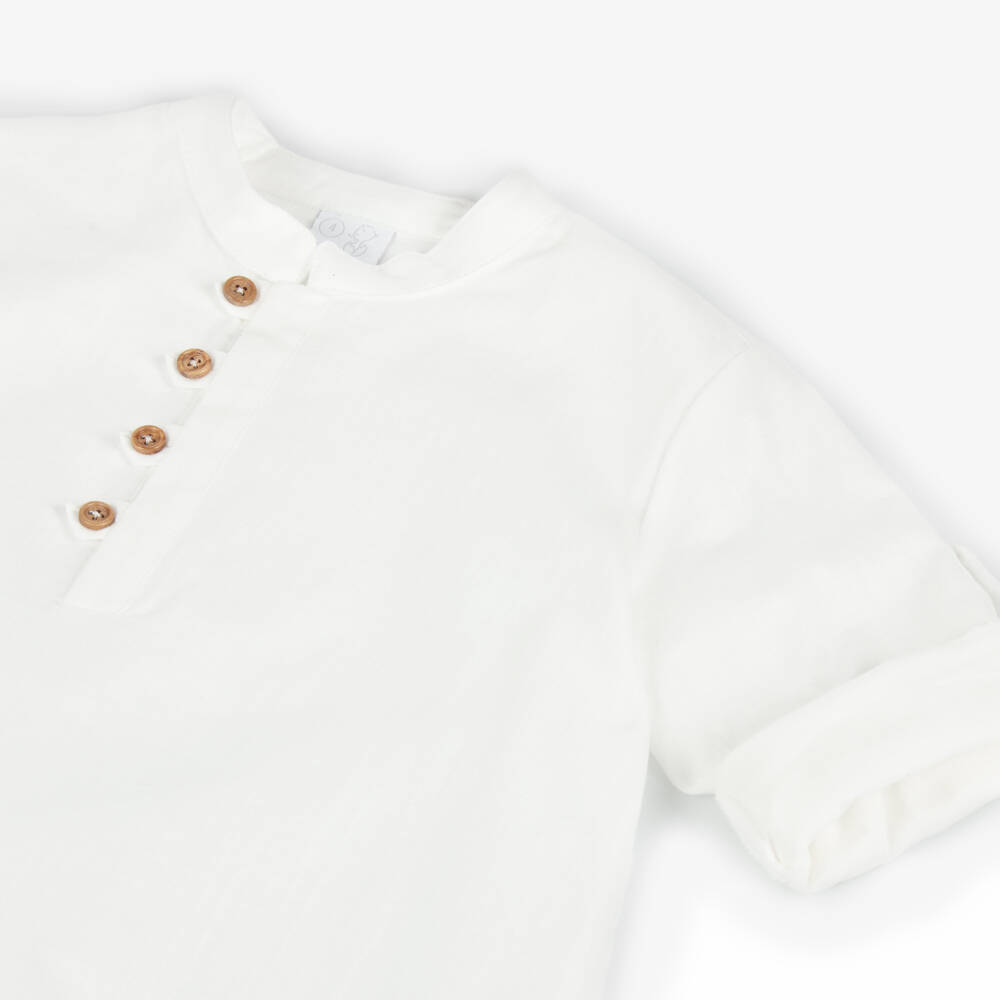 Artesanía Granlei-Летний комплект кремовый и розовый для мальчиков | Childrensalon Outlet