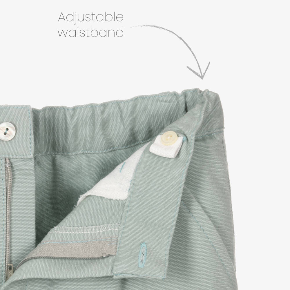 Artesanía Granlei-Boys Elegant Green & Cream Ensemble | Childrensalon Outlet